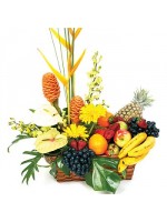 D25.0 Fruit & Tropical Flower Basket