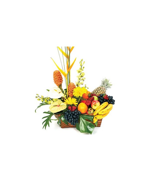 D25.0 Fruit & Tropical Flower Basket
